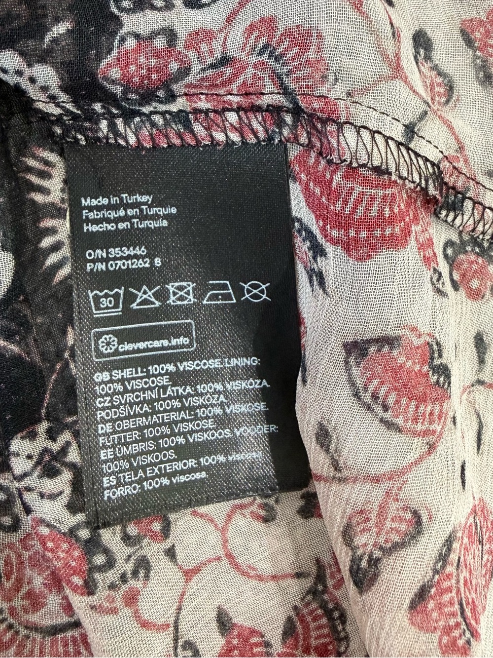 H&M Black Floral Prairie Coquette Boho Fairy Cottagecore Maxi Dress Women’s US 2 - Picture 8 of 14